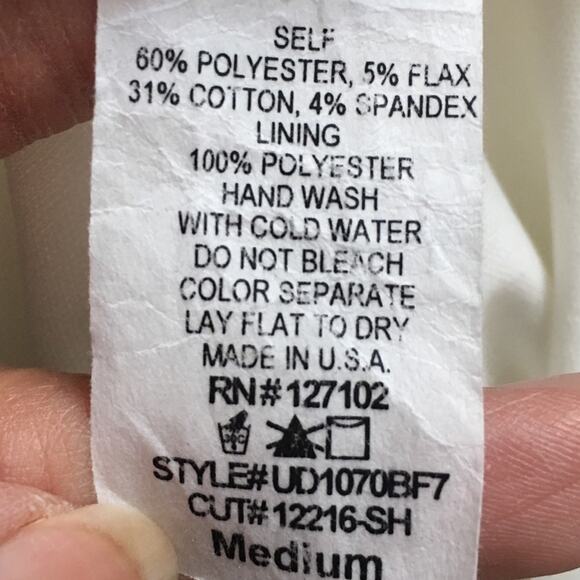 BoBel Ivory Longsleeve Embroidered/Crochet Design Dress Size Medium - Picture 7 of 8